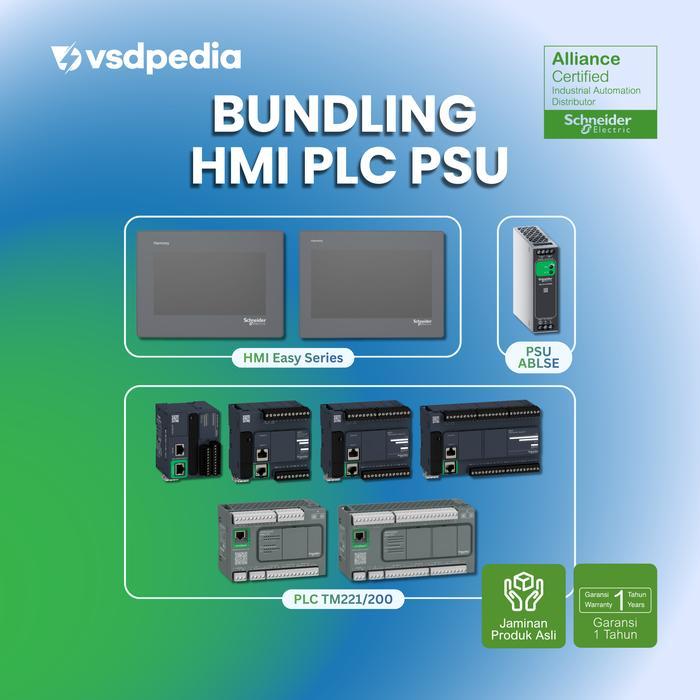 PROMO BIG SALE Schneider Paket PLC Controller M221 M200 Relay Ethernet + HMI Easy Touch Panel  HMIET