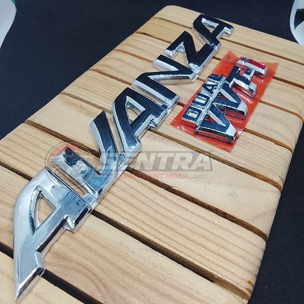 Emblem Logo Tulisan Avanza & Dual Vvti Original