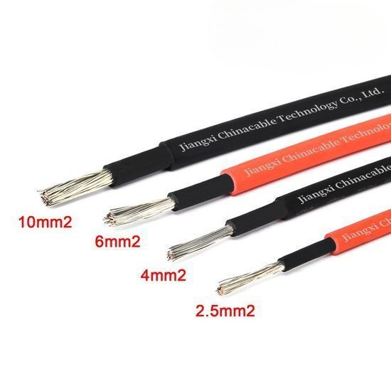 PV1-F 1X 4mm 1X4mm PV Cable Single Core Kabel Panel Surya PV1F Potongan 1 Meter