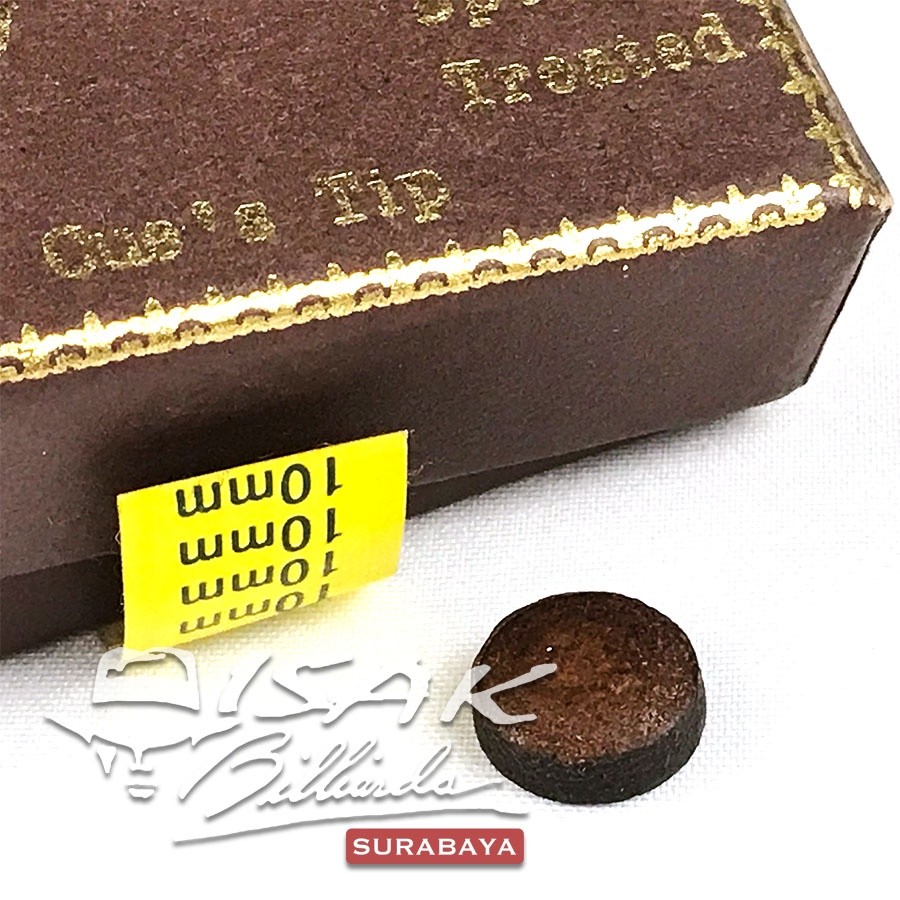 Cuetip Diamond 10mm Coklat -  Cue Tip Diamond Bola Kecil