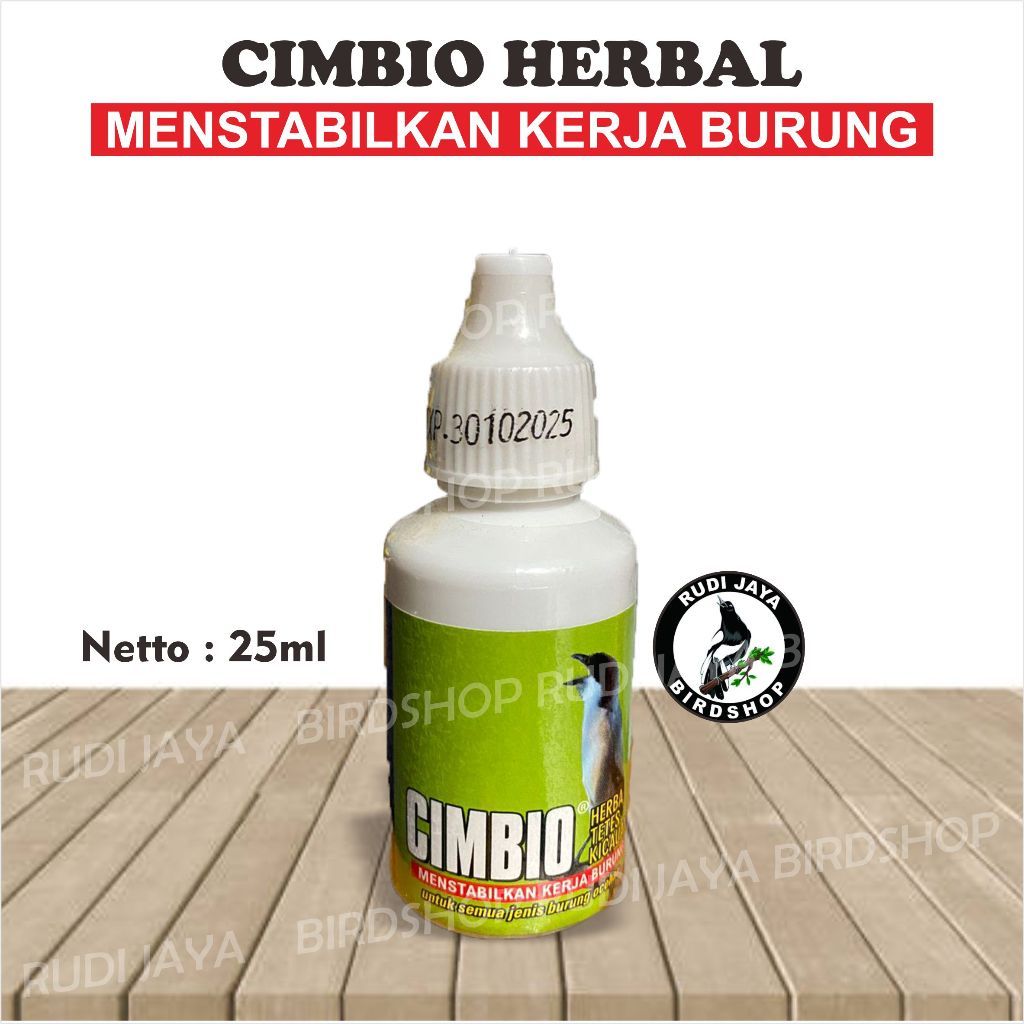 CIMBIO HERBAL 1 BOTOL SUPER KICAU VITAMIN BURUNG MENSTABILKAN PERFORMA BURUNG NAFAS PANJANG