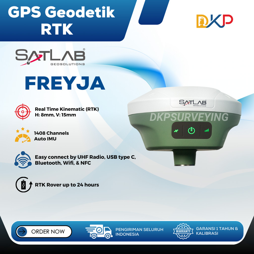 GPS RTK Geodetik SATLAB FREYJA ROVER