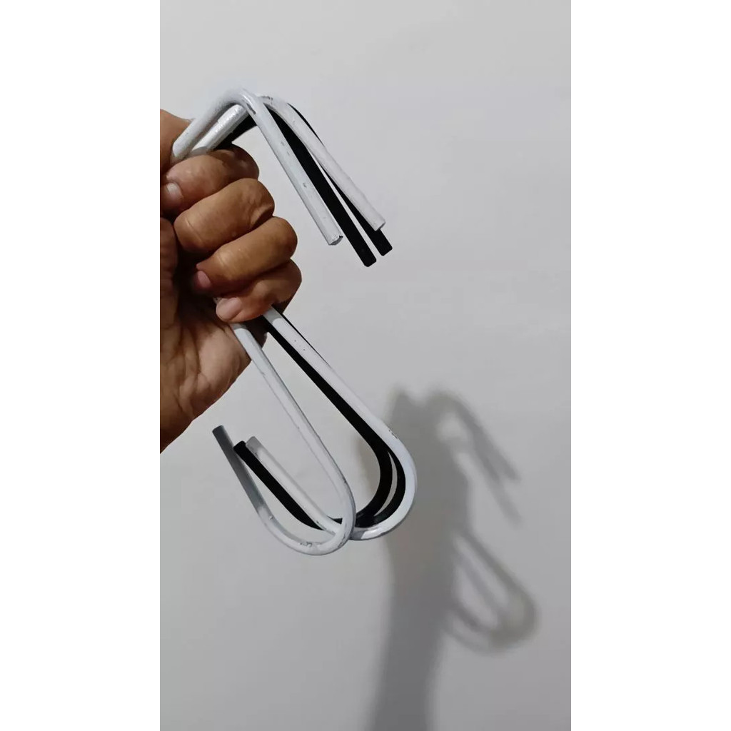 besi S,cantolan besi S/gantungan kandang burung/gantungan pot bunga