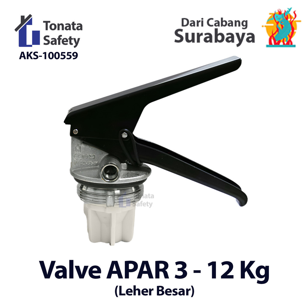 Valve APAR M50 Leher Besar / Katup Tabung Pemadam Api 3–12 Kg / Valve Pengganti APAR Powder, Foam & 