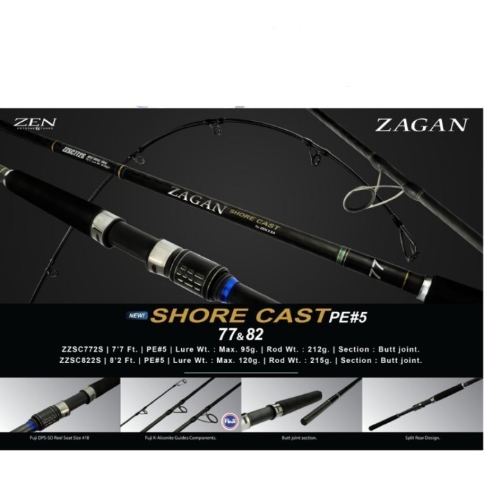 Joran Rod Zen X EA ZAGAN SHORE CAST Popping Rod
