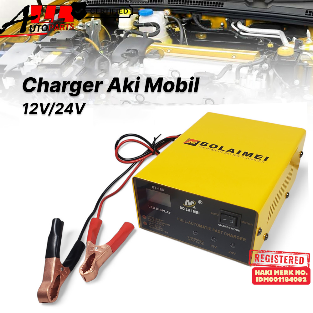 Charger Aki Mobil Intelligent Battery Charger 12V / 24V 15A