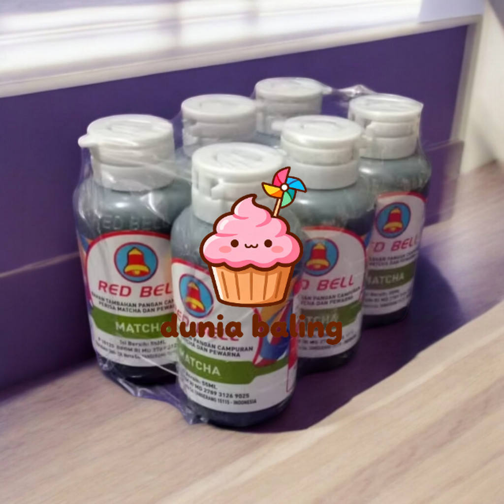 RED BELL PERISA DAN PEWARNA MAKANAN RASA MATCHA REDBELL 55 ml
