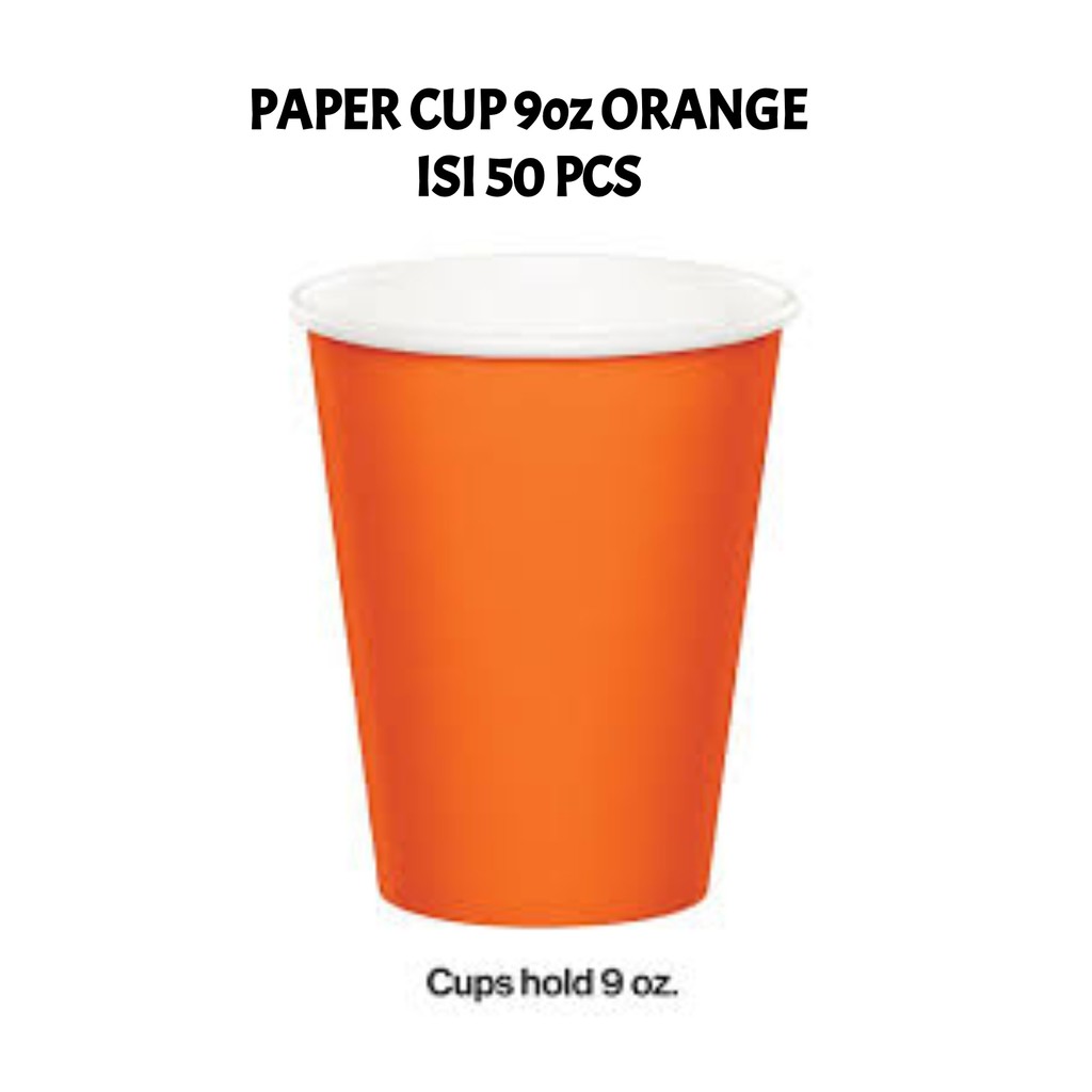 Paper Cup 9oz Hot Warna Warni Gelas Kertas Pesta Kopi Coffee Teh 9 Oz