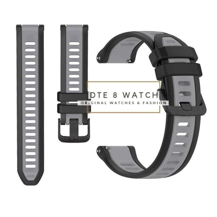 Trend Fashion- PROMO BEST Strap Suunto 5 Peak Silikon Rubber 22mm Vm Quick Release - Gray Black