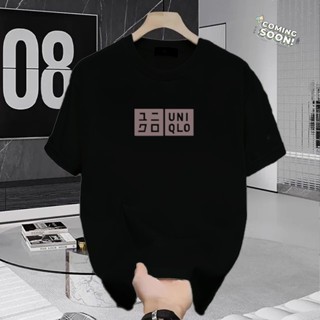 Kaos Pria Uniqlo Style Polos Hitam Baju Kaos Cowok Casual Lengan Pendek Fashion Korea Distro Premium