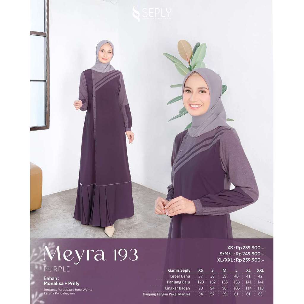 SEPLY GAMIS DEWASA MEYRA 193 PURPLE