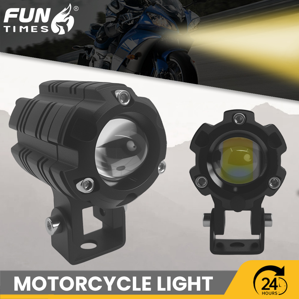 Lampu kecil berbentuk bunga untuk sepeda motor model baru LED dengan lensa super terang lampu ganda 