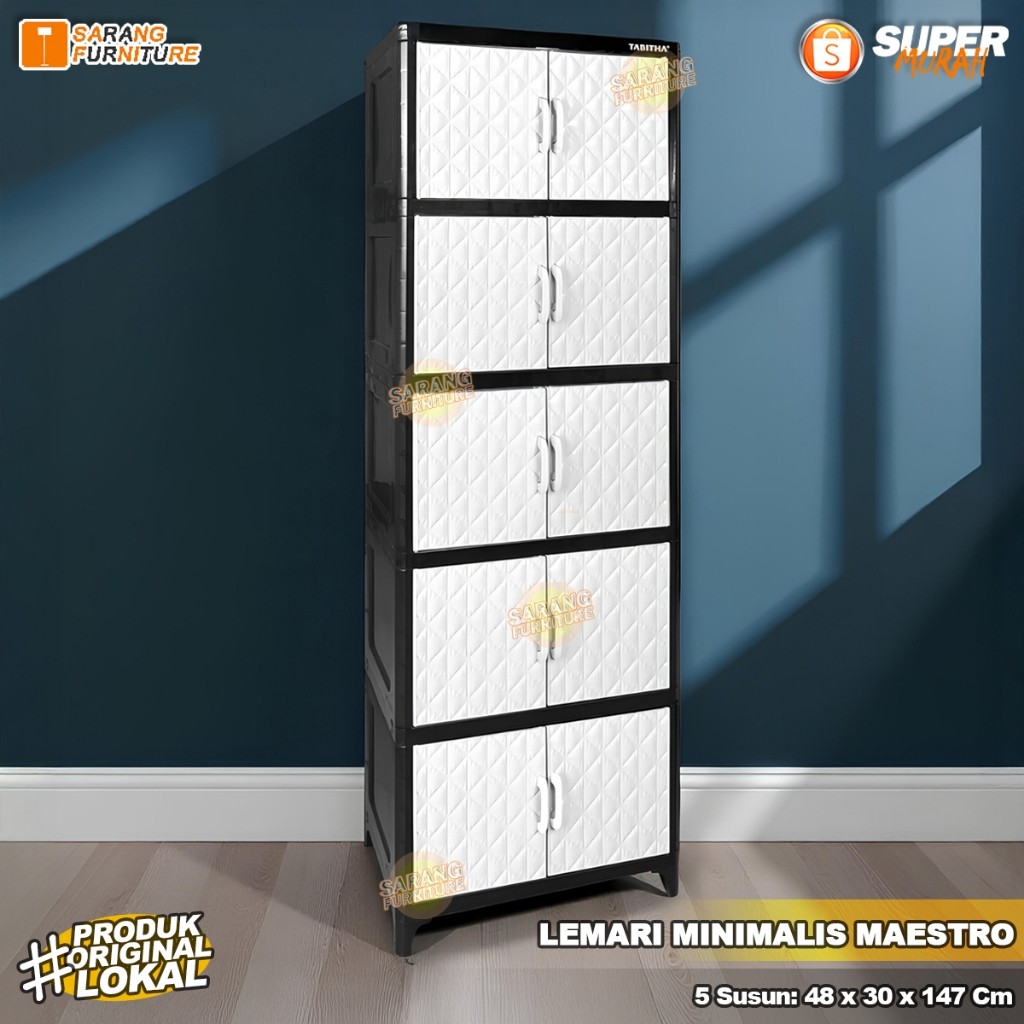 Lemari Tabitha Maestro Minimalis Lemari Pakaian Lemari Baju Lemari Serbaguna Lemari Kosan