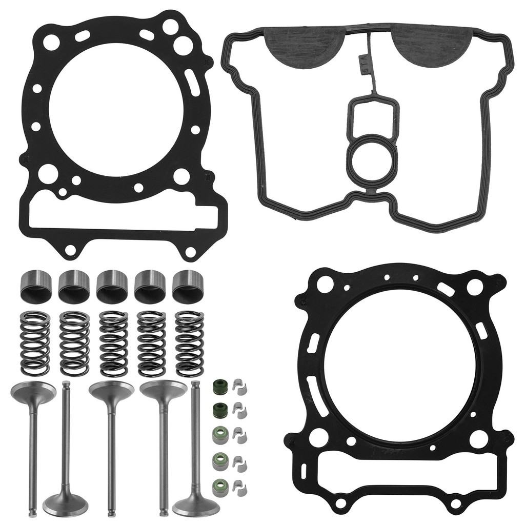 Cylinder Head Exhaust Intake Valve & Spring Gasket Kit for Yamaha YFZ450 2004-2009 WR450F YZ450F 200