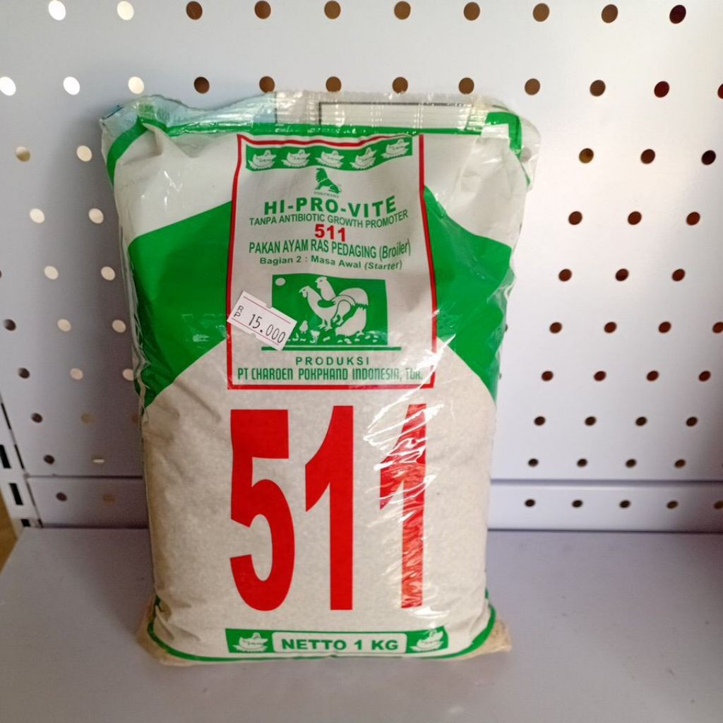 Hi Pro VITE 511 Pakan Ayam Ras Pedaging Broiler 1kg