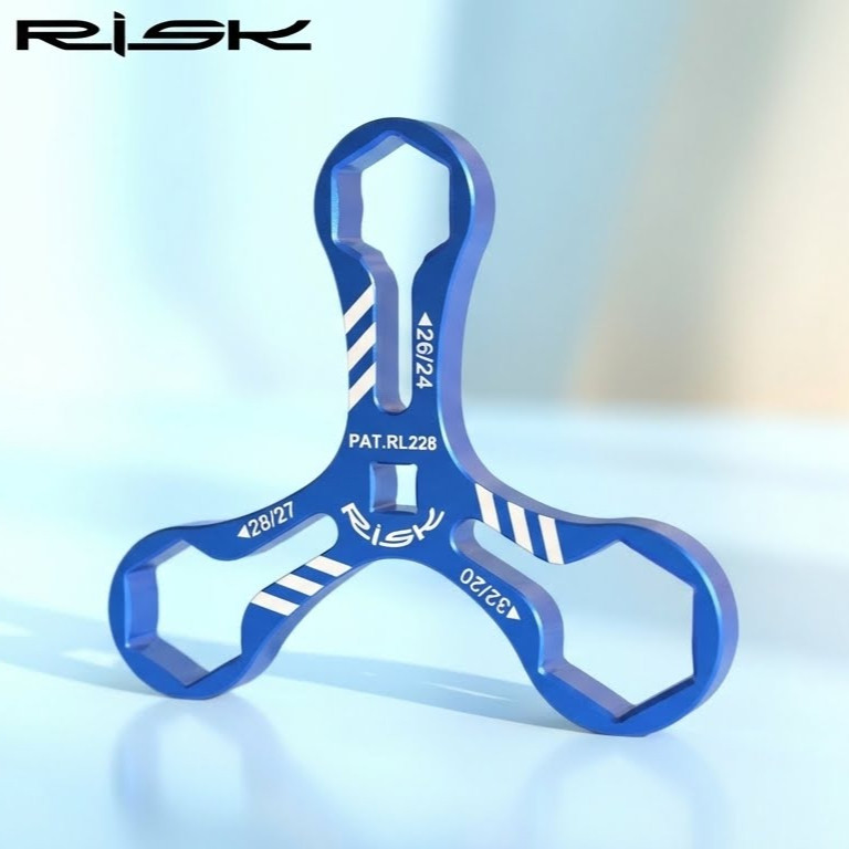 Risk Tool Alat Kunci Pas Buka Fork 24 26 27 28 30 32mm Ring Sepeda MTB