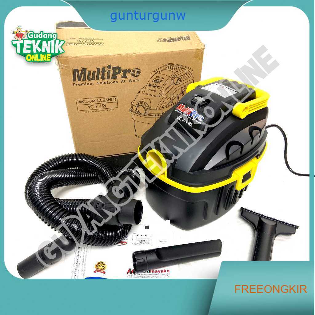 Vacuum Cleaner 7L MULTIPRO VC 7-1RL / Vakum Vacum Penyedot Debu Basah Kering 7 Liter Wet Dry VC7-1RL