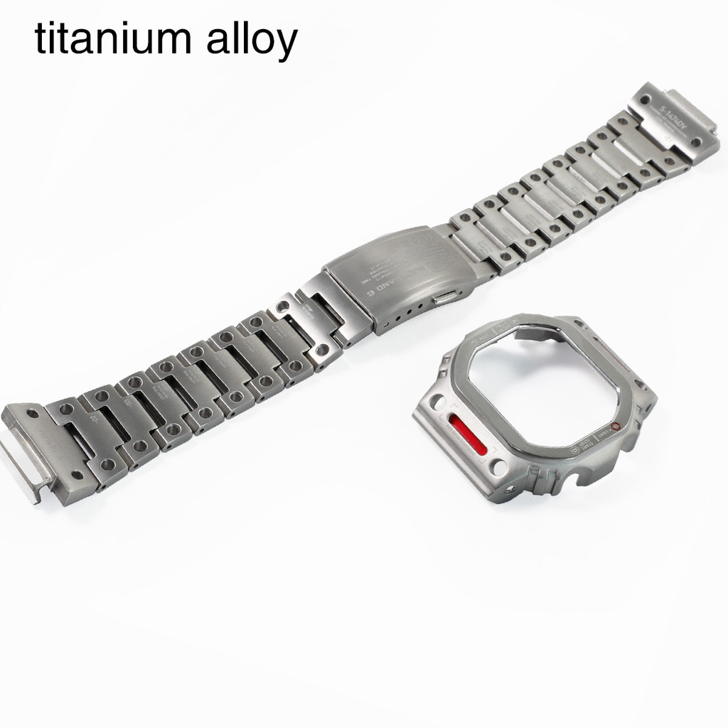 DW5600 Mecha Mod Kit Titanium Watch Case Bracelet Fit for DW-5600 GW-B5600 GB-5600 GW-M5610 G-5600 W
