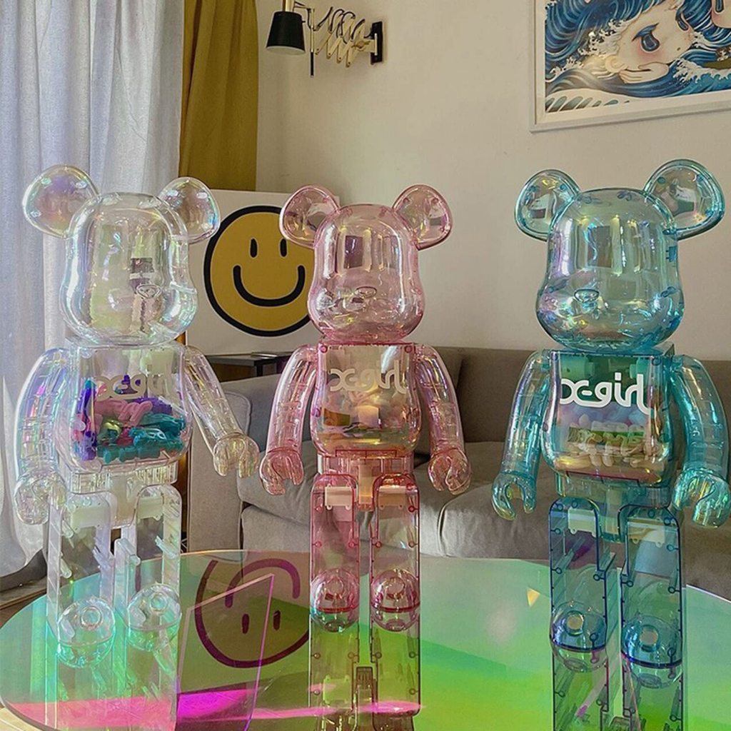 Pajangan Patung Bearbrick Abstract 400% Premium / Bearbrick Figurine A170