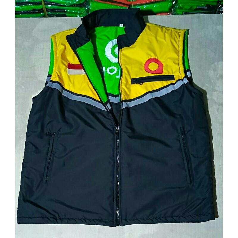 (Raja02) Rompi Gojek Bolak Balik Maxim Driver Waterproof