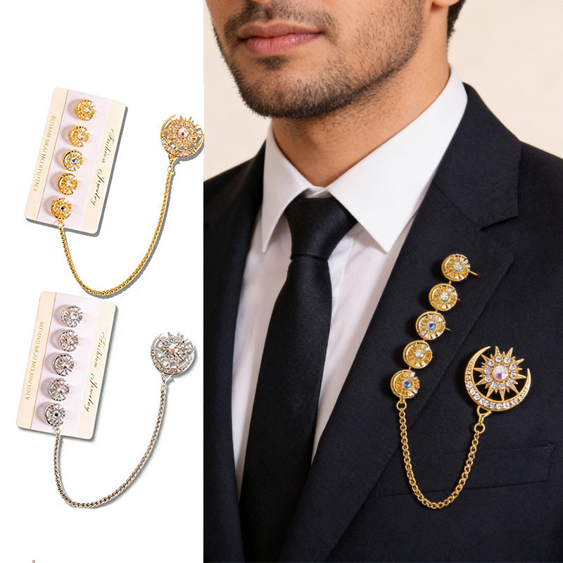 Kancing Baju Kurung Set Pria Butang Baju Melayu Set Pria Premium Butang Rantai Baju  Melayu Khas Bul