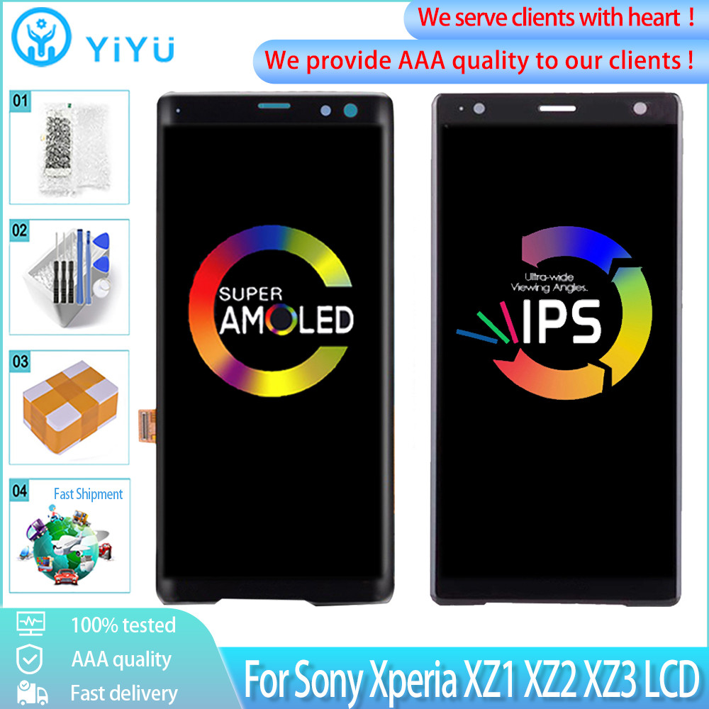 Original Quality For Sony Xperia XZ3 XZ2 XZ1 LCD splay Touch Screen With Frame gitizer Replacement F