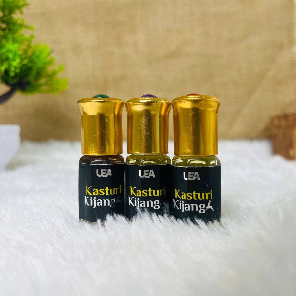 UEA | Kasturi Kijang 3ml Original Non Alkohol Parfum Sholat Roll On Minyak Wangi Ibadah-Non Alcohol