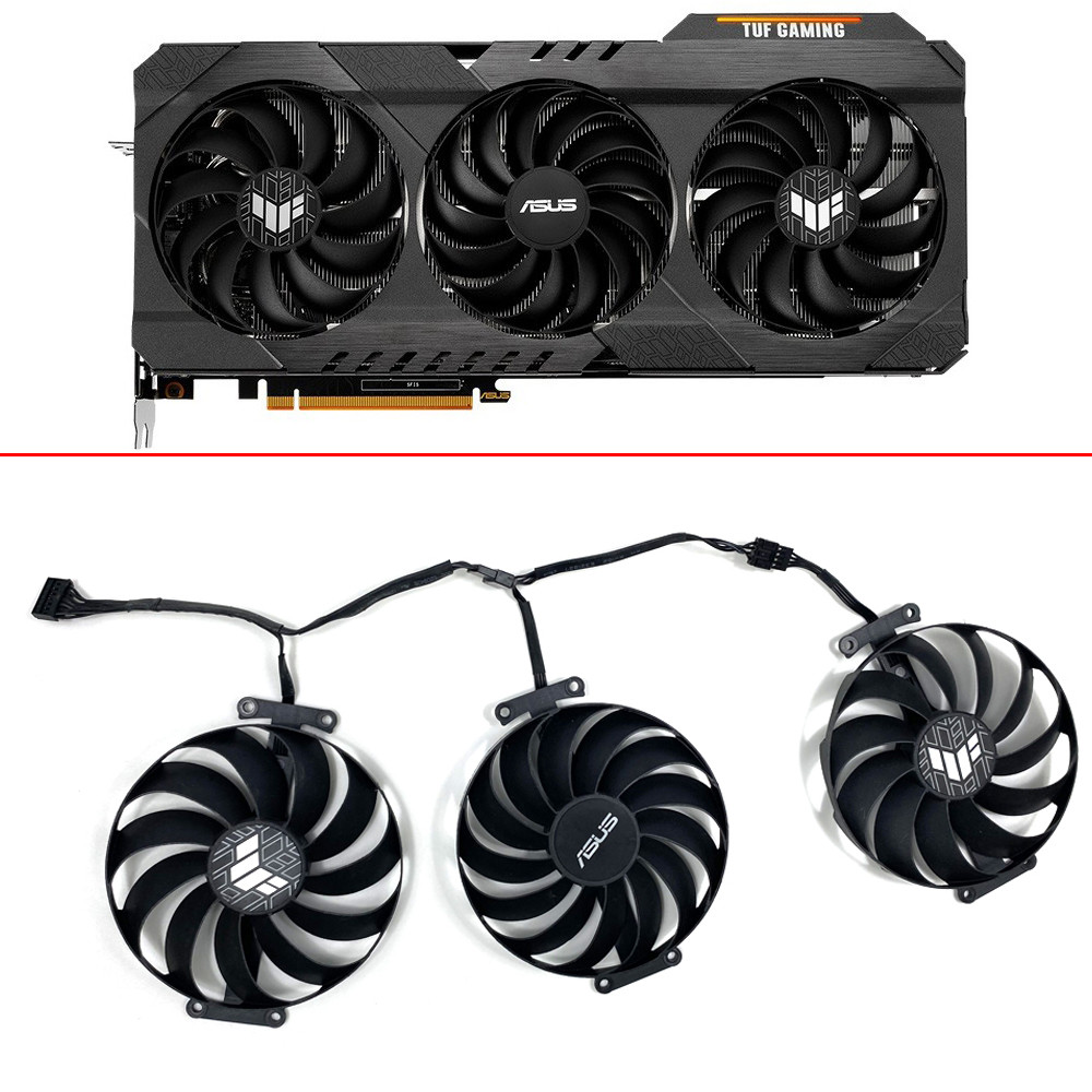 95MM 7PIN T129215SU CF1010U12S FDC10U12S9-C GPU FAN FOR ASUS TUF GAMING Radeon RX 6700 6800 6900 XT 