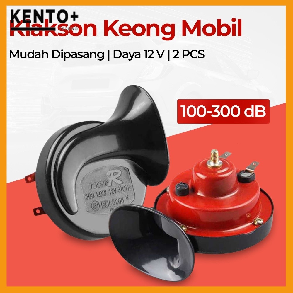 [COD] Type R Klakson Keong Mobil Air Horn 12V 300dB 2 PCS