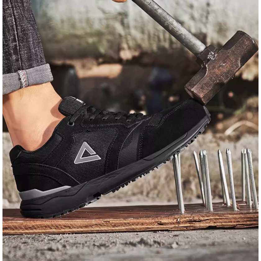 Safety shoes PEAK LR72218 Hitam Sepatu safety Sneakers sporty Casual Sepatu Kerja Pria dan Wanita