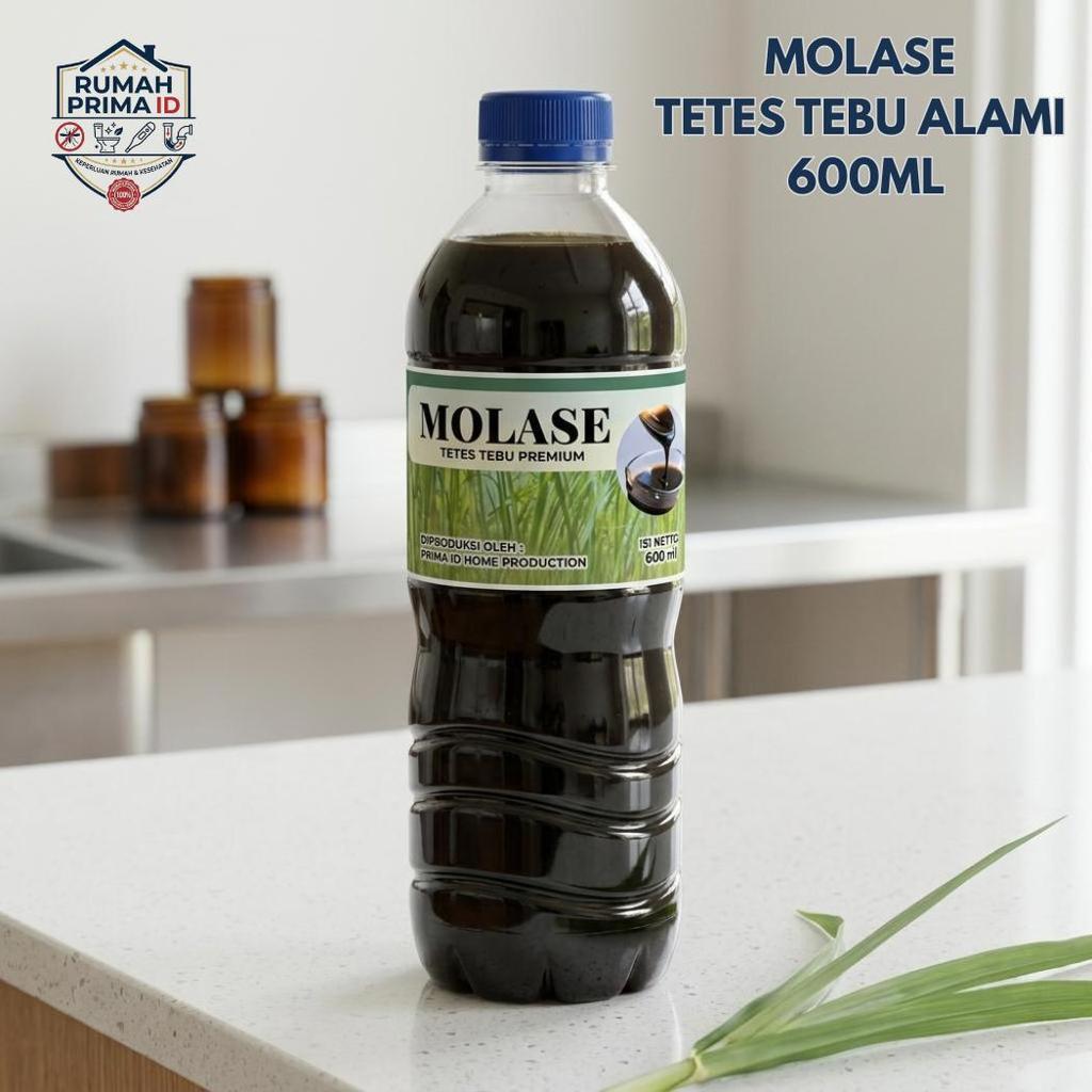 Tetes Tebu Molase 600ml Full Botol Untuk Fermentasi Pakan Ternak EM4 Tambak Ikan Lele Bioflok