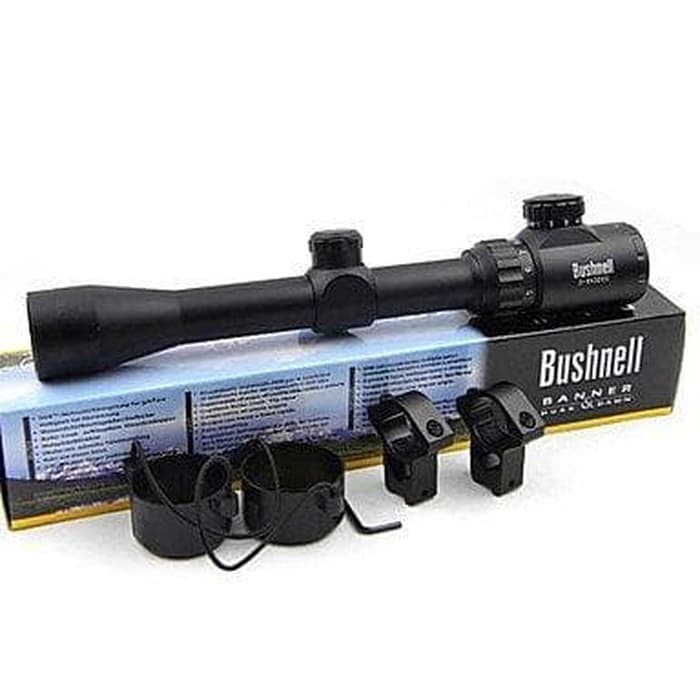 Teleskop Bushnell 3-9x32 EG Double Light Original - Riflescope PCP Tahan Getar Anti Embun Jernih Fre