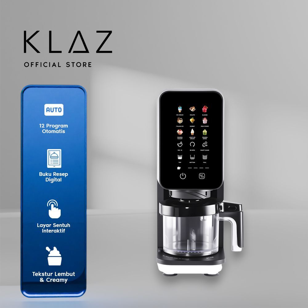 Klaz 450 ml Culinapro Ice Cream Maker - Hitam Mesin Es Krim Ice Cream Machine Pembuat Es Krim Alat E