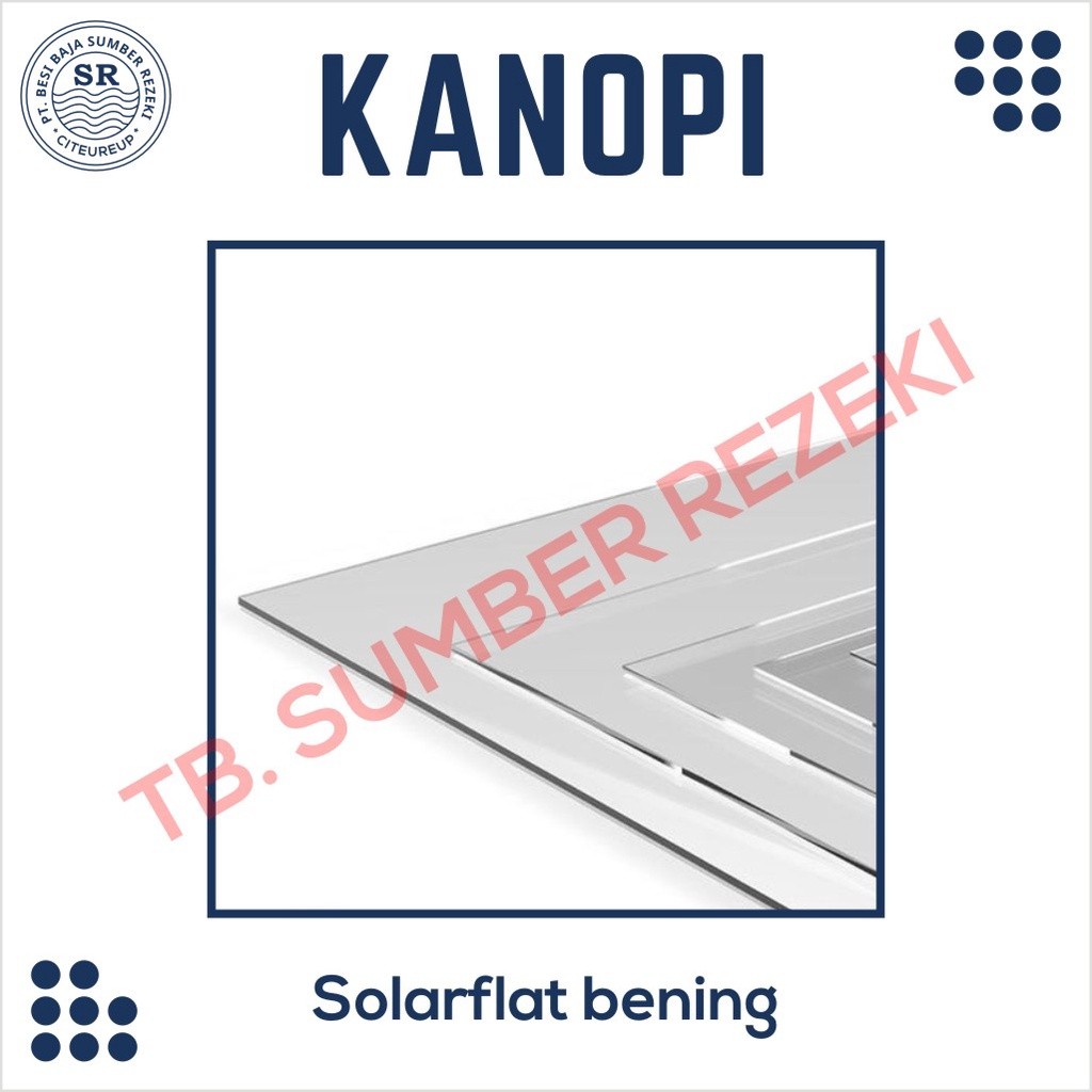 PLAOSANSTORE SOLARFLAT 1.2MM / ATAP TRANSPARAN / ATAP FIBER TRANSPARAN