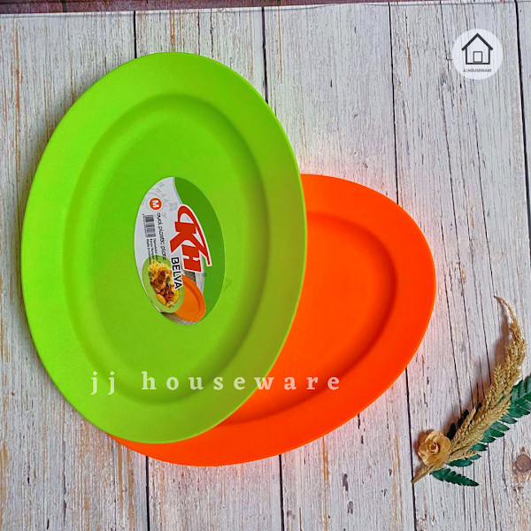 Piring Plastik Oval BELVA KH / Piring Saji Oval / JJ.Houseware