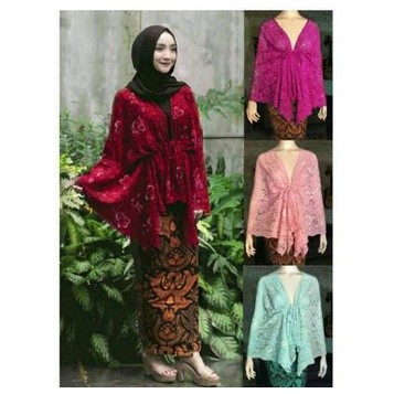 Acardi Outer Cape Ikat/Serut Brokat Premium Diskon 5.5