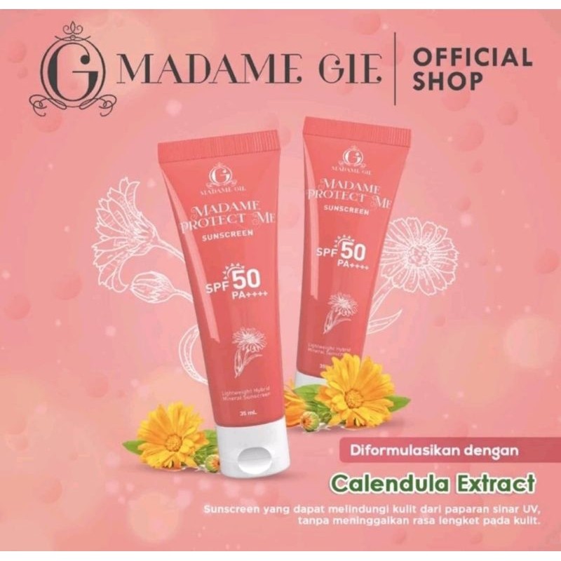 NJB - SUNSCREEN MADAME GIE SPF 50PA+++ SUNSCREEN MADAME GIE MERAH