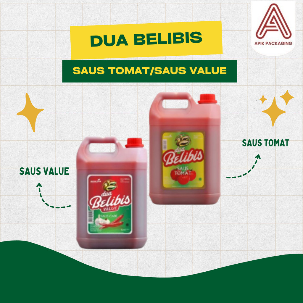 SAOS DUA BELIBIS TOMAT JERIGEN 5KG – SAMBAL VALUE UNTUK USAHA KULINER