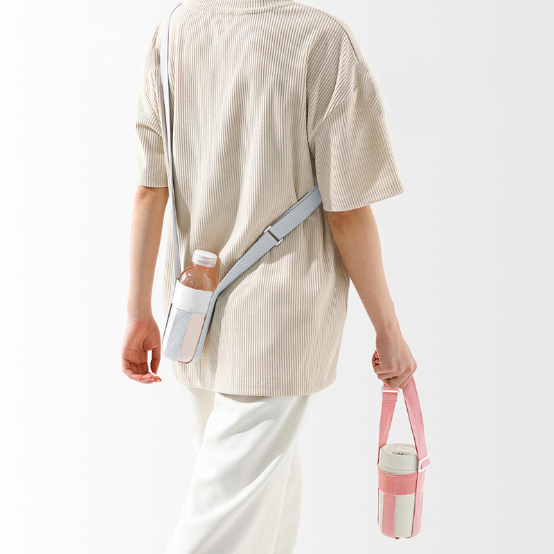 Outdoor Portable Beverage Bottle Strap Water Bottle Handle With Adjustable Strap Water Bottle Bag Ca