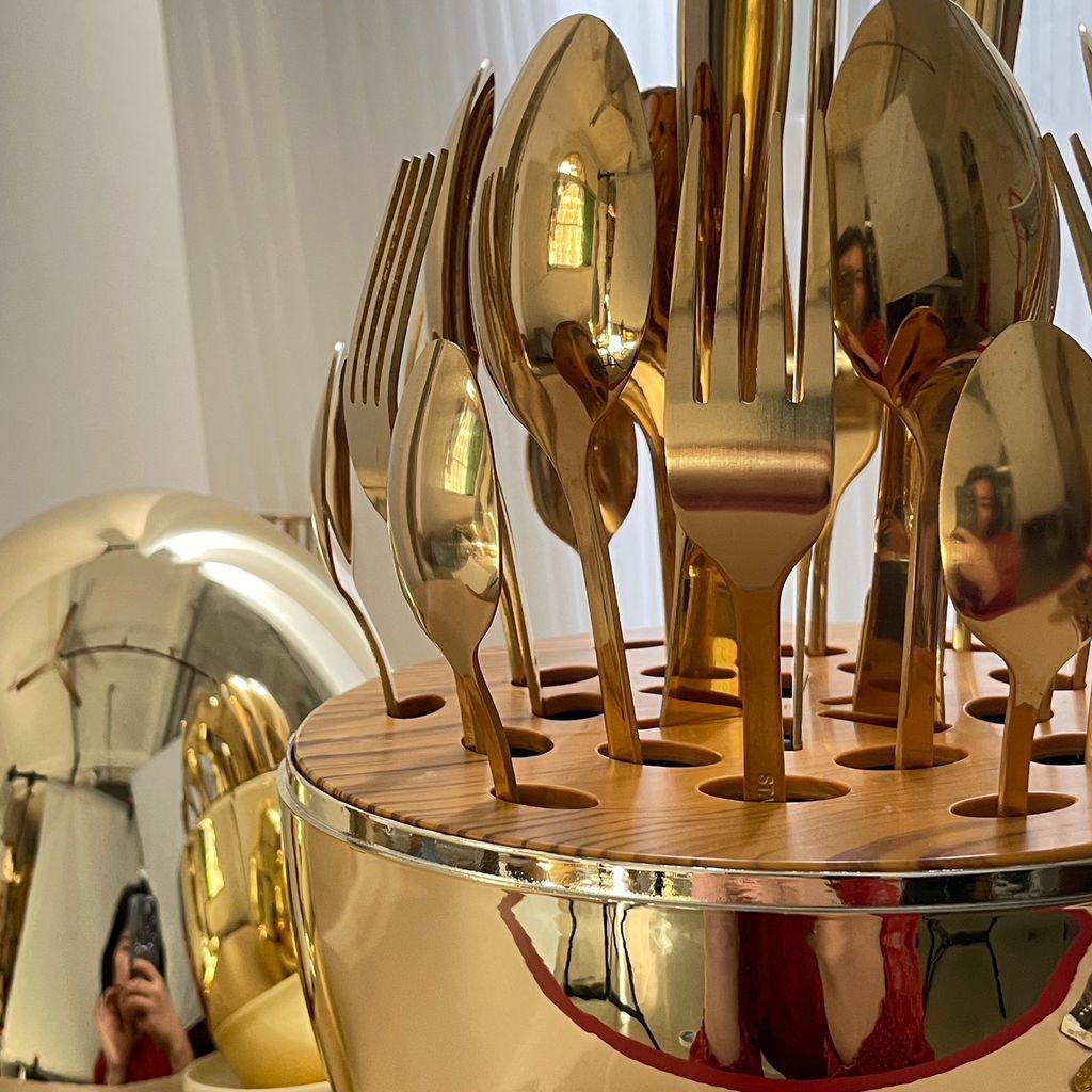 Egg Spoon Cutlery Set -  Egg Spoon Gold / Sendok Emas Telor / Cutlery set / Sendok gold