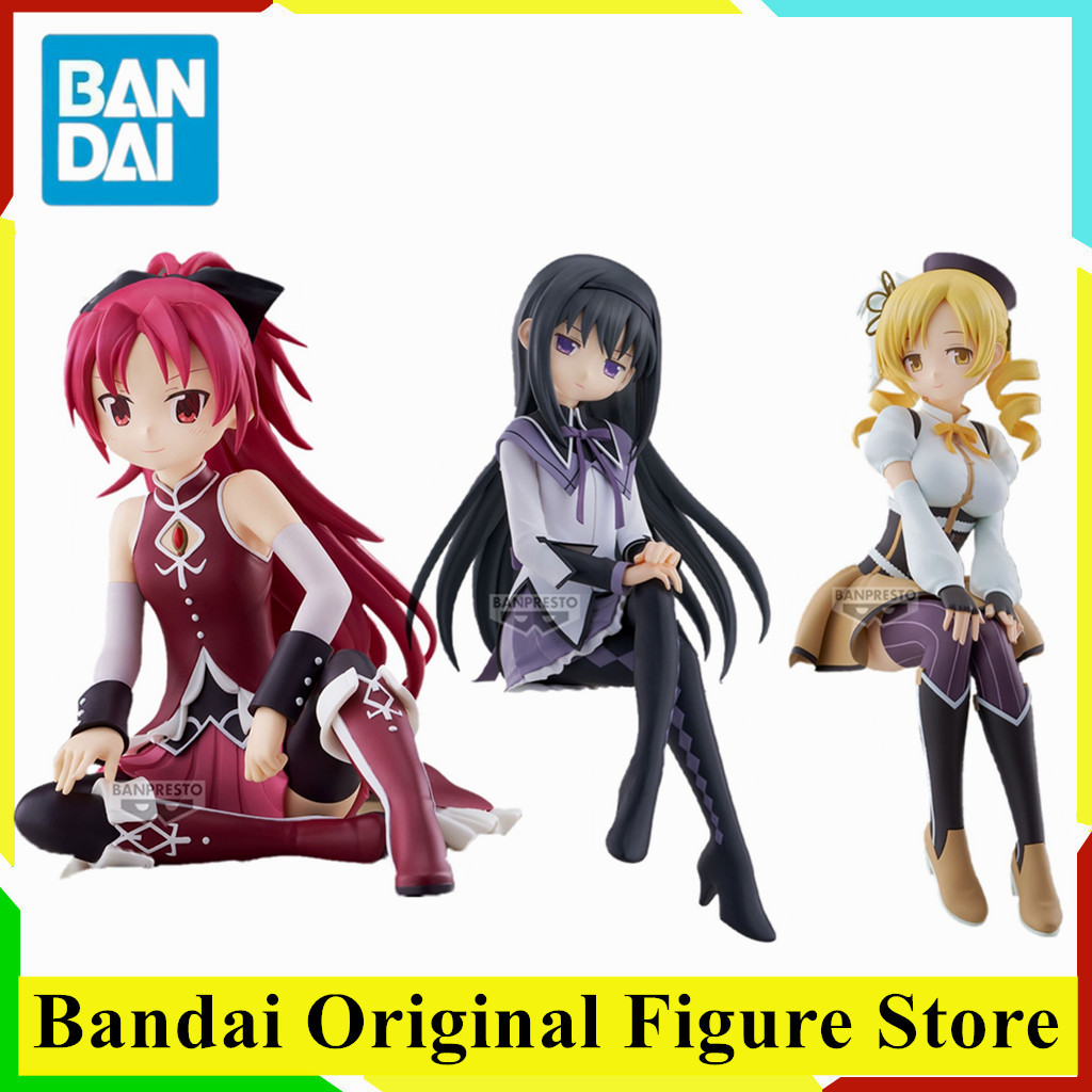 Original BANDAI Puella Magi Madoka Magica The Rebellion Akemi Homura  Sakura Kyouko  Mami Tomoe Actt