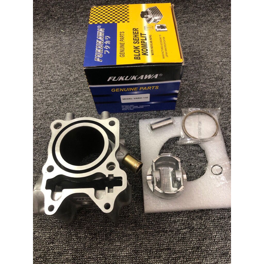 FUKUKAWA BLOK SEHER BLOCK SEHER CYLINDER SET KOMPLIT ASSY PLUS PISTON HONDA VARIO 150 VARIO 150 LED 