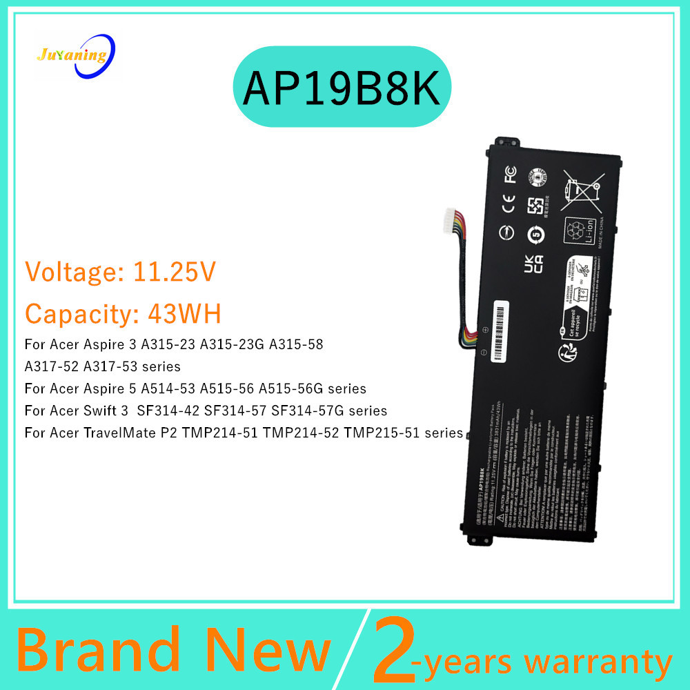 Laptop battery For Acer Aspire 3 A315-23 A315-23G A315-58 A317-52 A317-53 5 A514-53 A515-56 Swift 3 