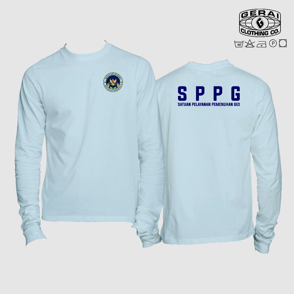 PROMO COD Kaos SPPG Badan Gizi Nasional Longsleeve / Baju Seragam MBG Program mbg