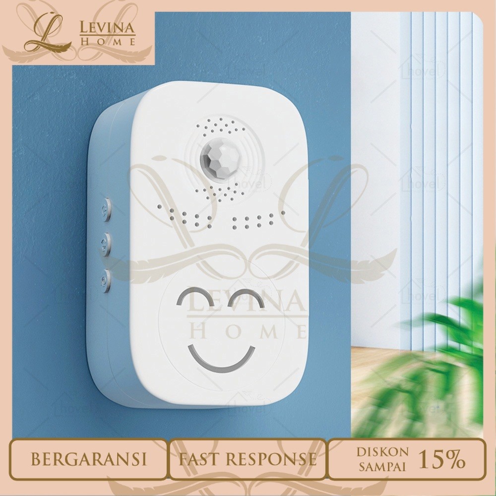 Alarm Sensor Otomatis Door Bell Store Wireless Bel Toko Rumah Tanpa Kabel Welcome [Levina Home]