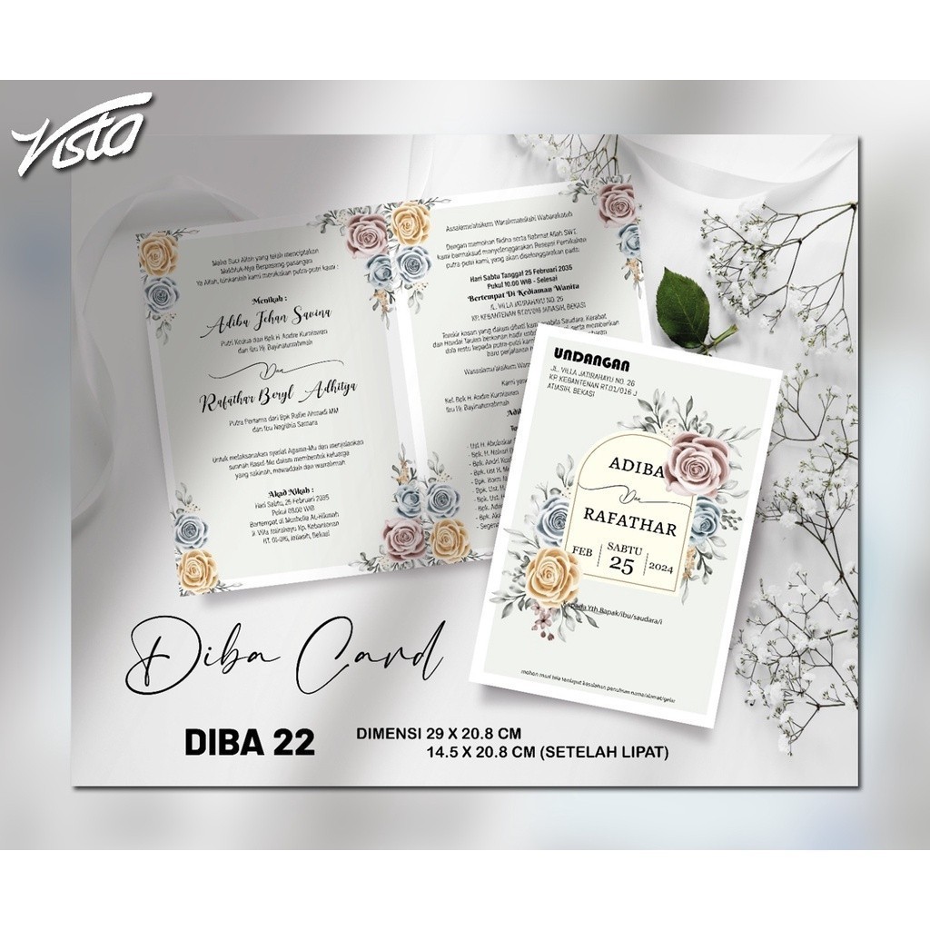 Blangko Undangan   Diba Card 22   Invitation