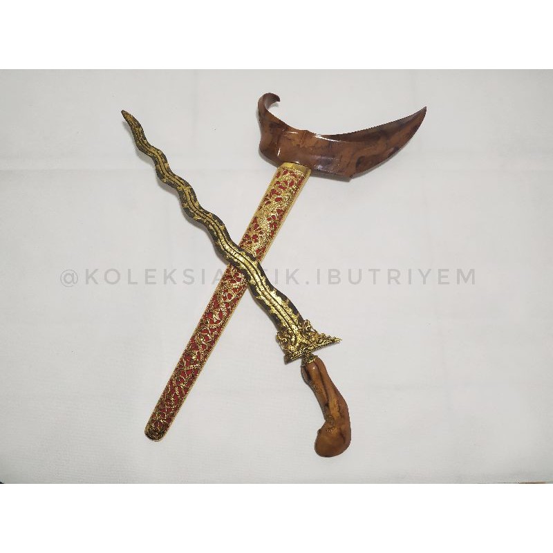 Keris Naga Liong Kembar Kinatah Kamarogan Luk 11