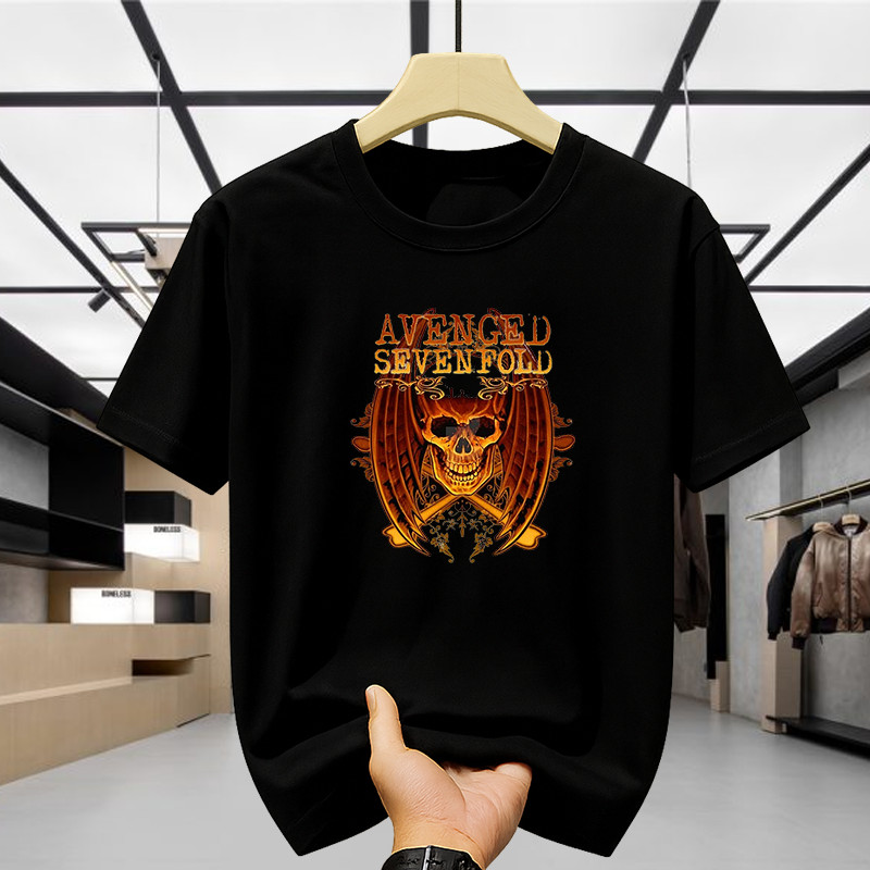 Kaos Avenged Sevenfold A7X Original – T Shirt Band Rock Metal Unisex Pria Wanita Lengan Pendek