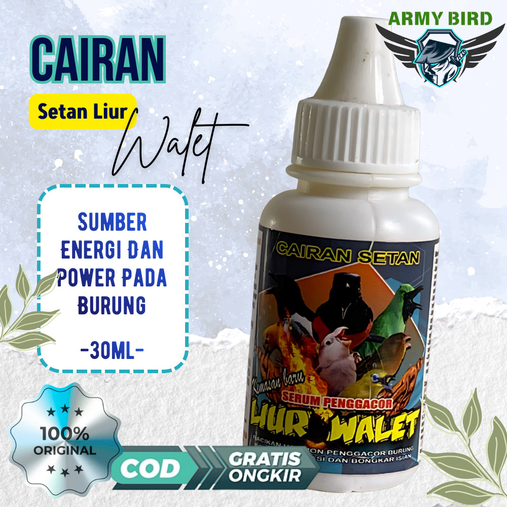 Cairan Setan Liur Walet  Suplemen Vitamin Penggacor Burung