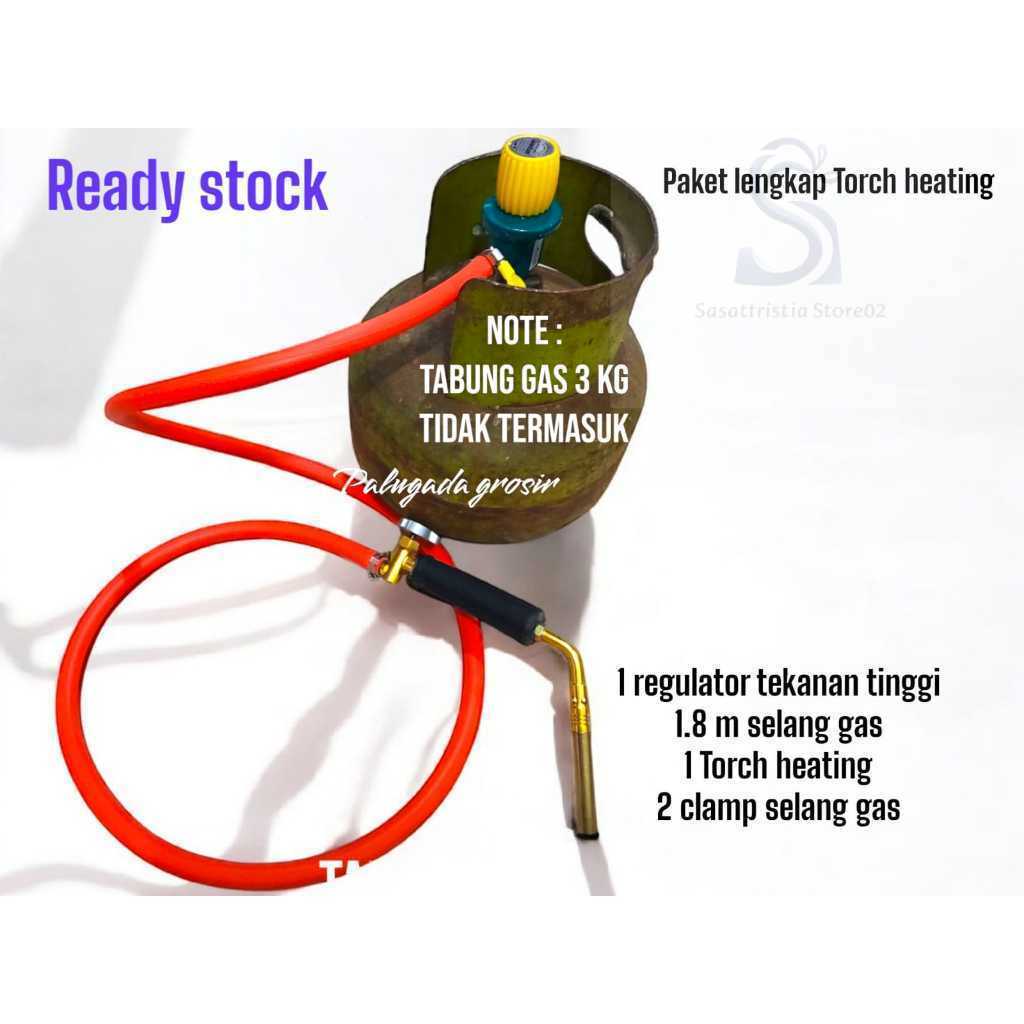 promo Paket lengkap Gas Torch mini alat las gas LPG torch portable kepala heating bahan kuningan